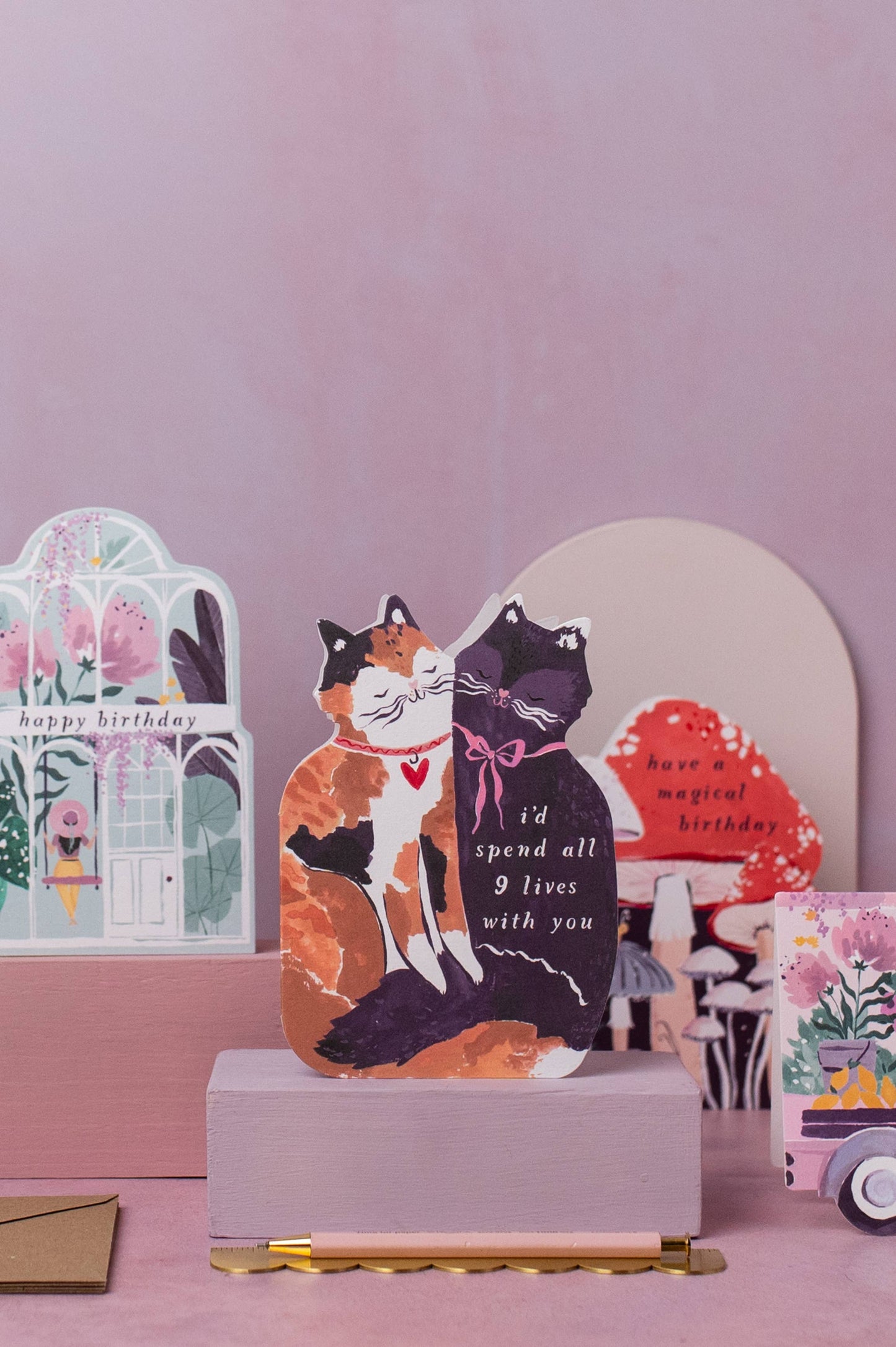 Cartes Nine Lives Cats | Cartes d'amour | SISTER PAPER CO