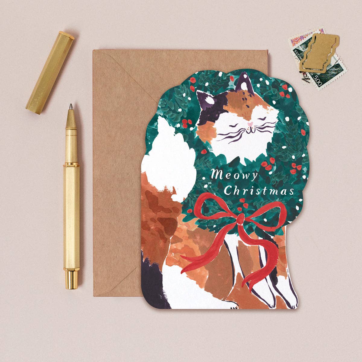 Carte de Noël Miaou Chat | Cartes de Fêtes | Cartes de Noël SISTER PAPER CO