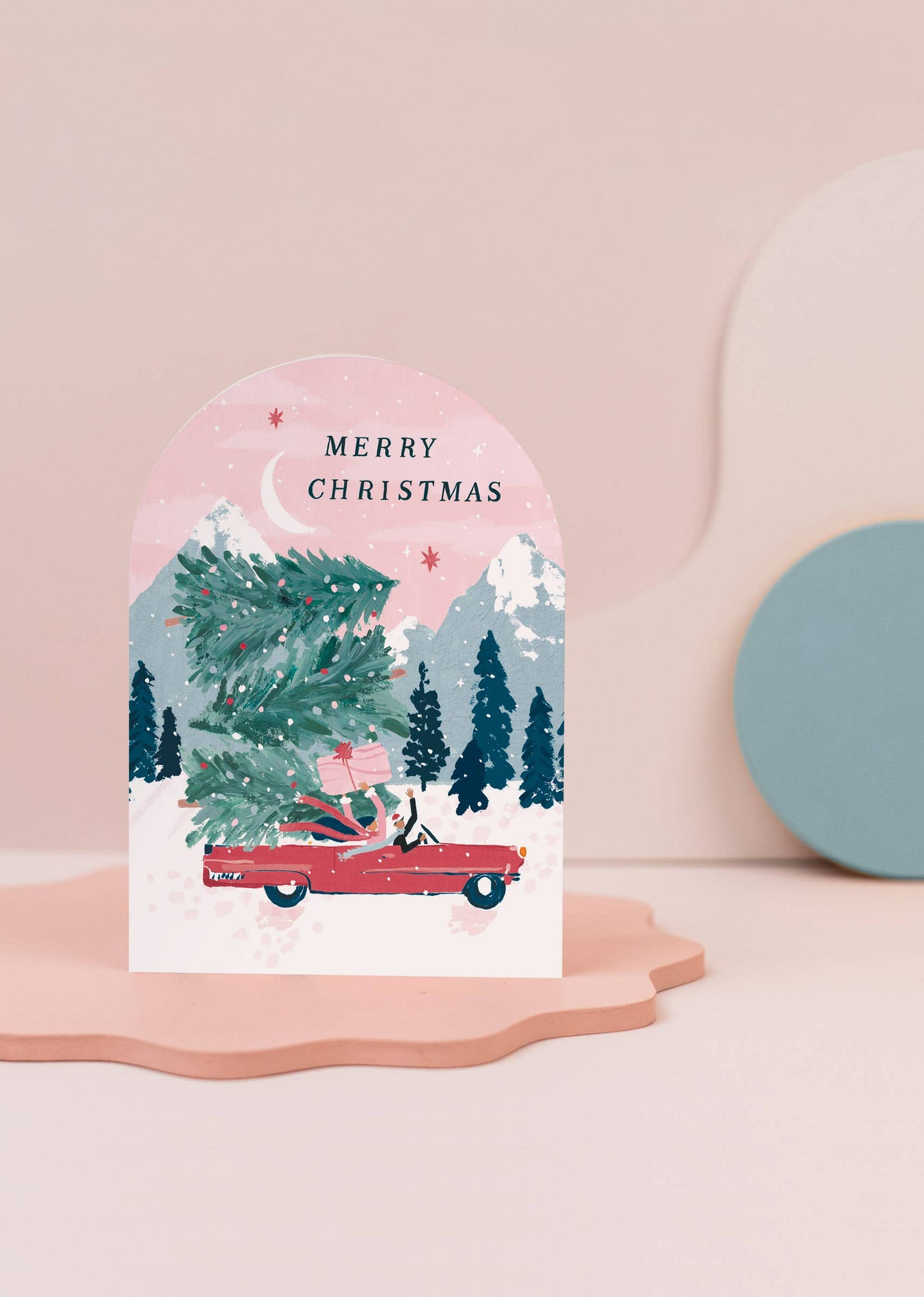 Cartes de Noël en voiture | Carte de vœux | SISTER PAPER CO