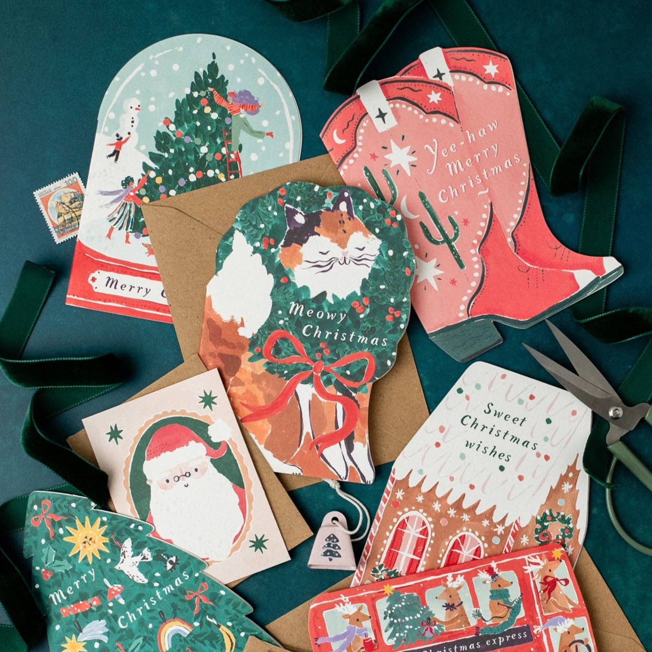 Carte de Noël Miaou Chat | Cartes de Fêtes | Cartes de Noël SISTER PAPER CO