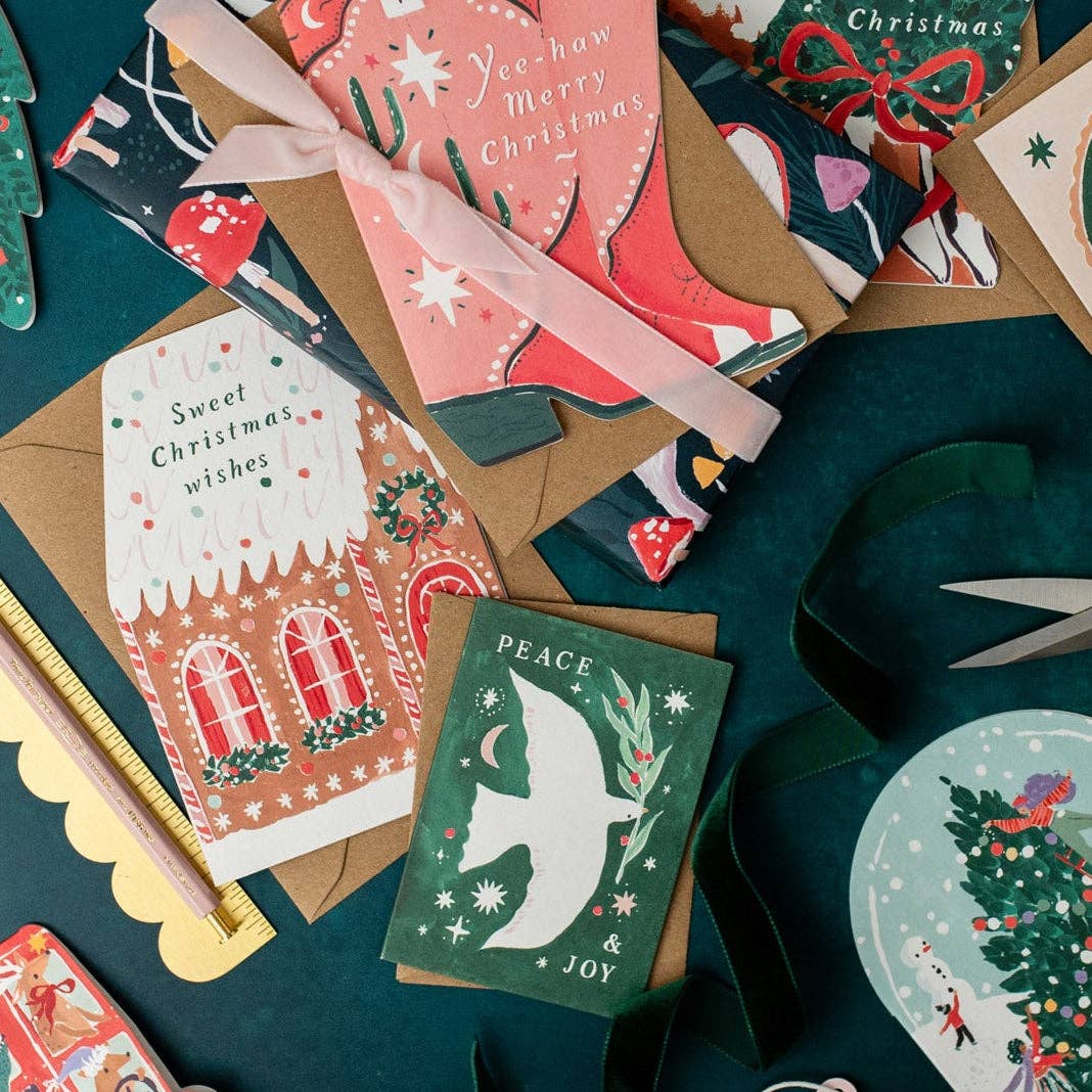 Carte de Noël Maison en Pain d’Épices | Cartes de Fêtes | Noël
