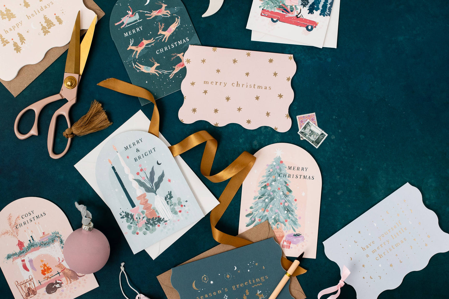 Carte de Noël Cosy Fireplace | Carte de vœux | SISTER PAPER CO