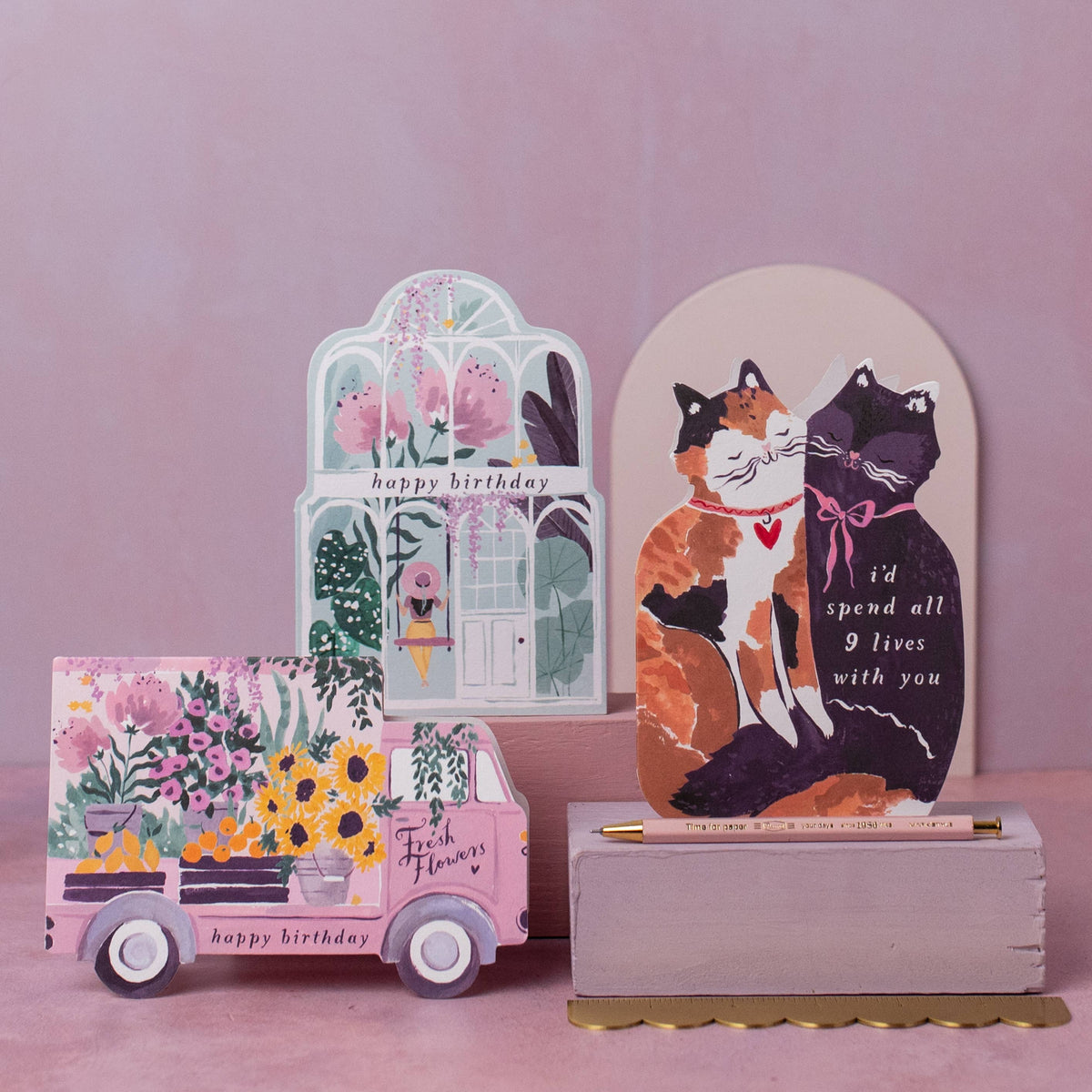 Carte d'anniversaire Greenhouse | Carte d'anniversaire pour plantes | Carte pour plantes