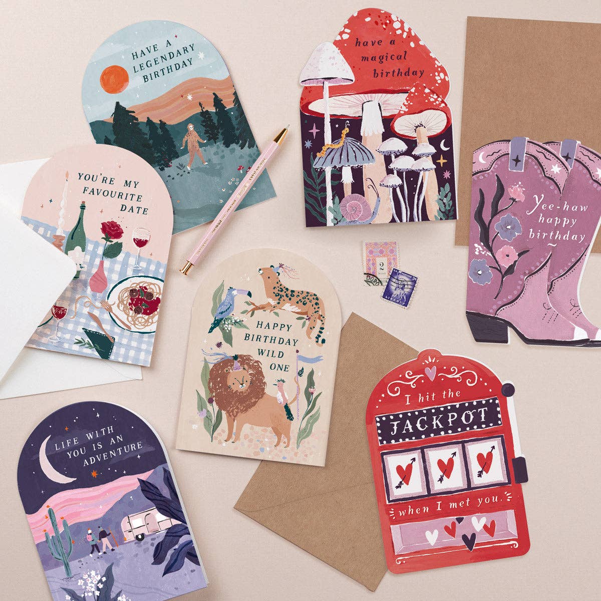 Carte Jackpot Amour | Cartes d'anniversaire | Cartes de Saint-Valentin SISTER PAPER CO