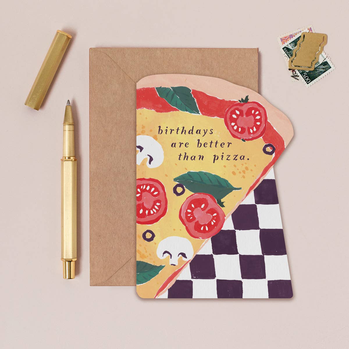 Carte d'anniversaire Pizza Slice | Carte d'anniversaire Pizza | SISTER PAPER CO