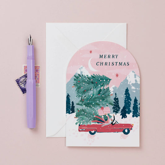Cartes de Noël en voiture | Carte de vœux | SISTER PAPER CO