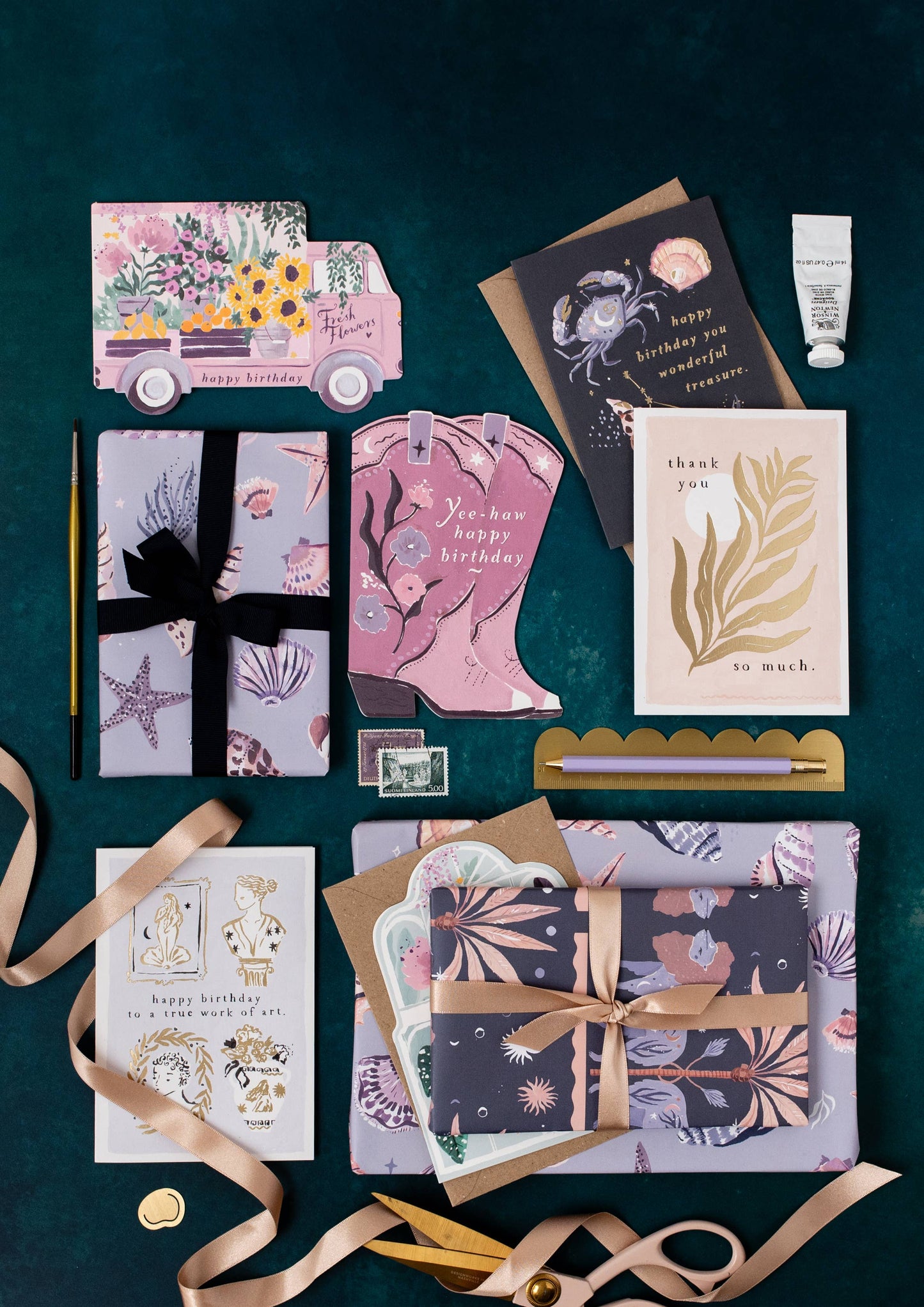 Carte d'anniversaire Cowboy Boots Western - SISTER PAPER CO