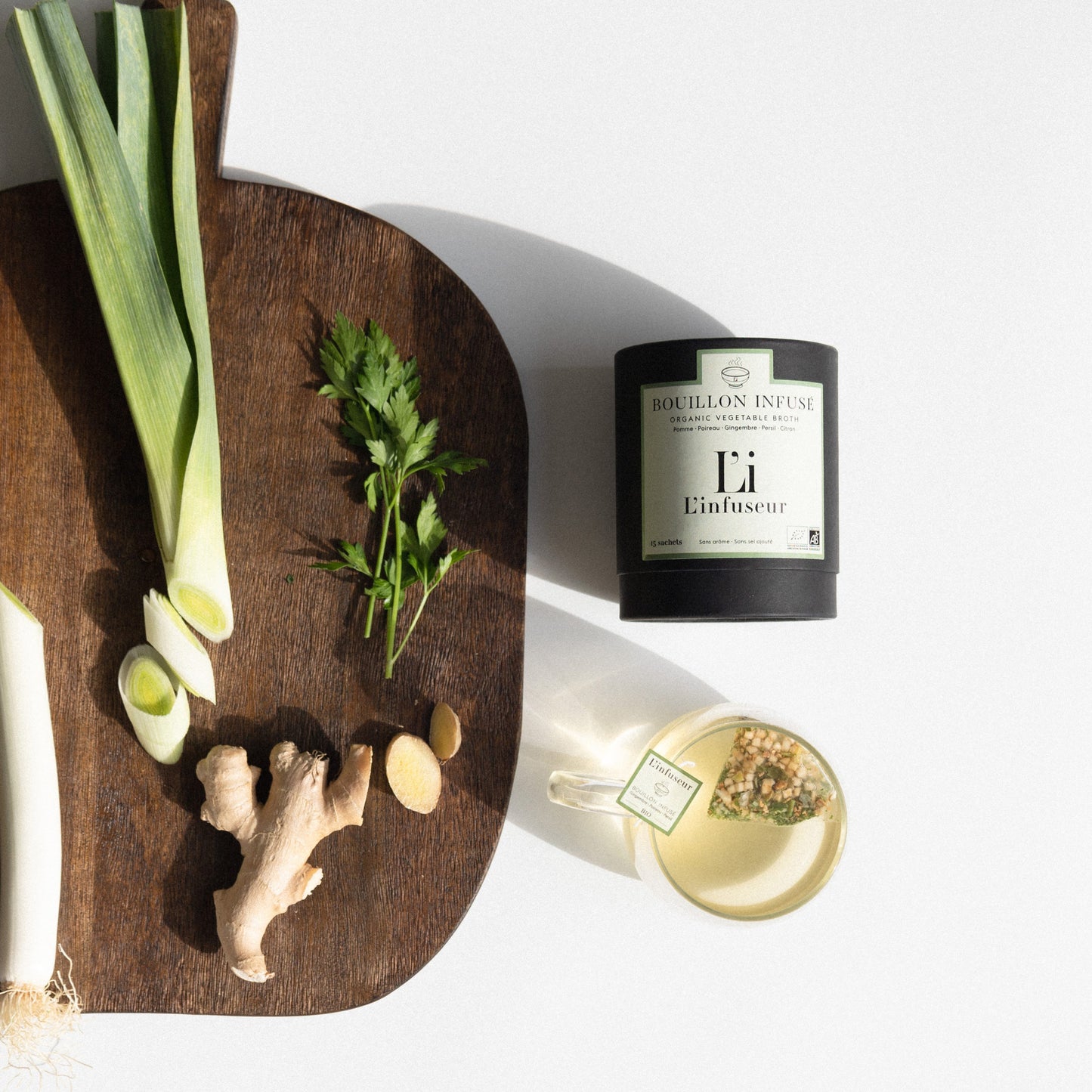 Bouillon bio Poireau Gingembre - L’infuseur
