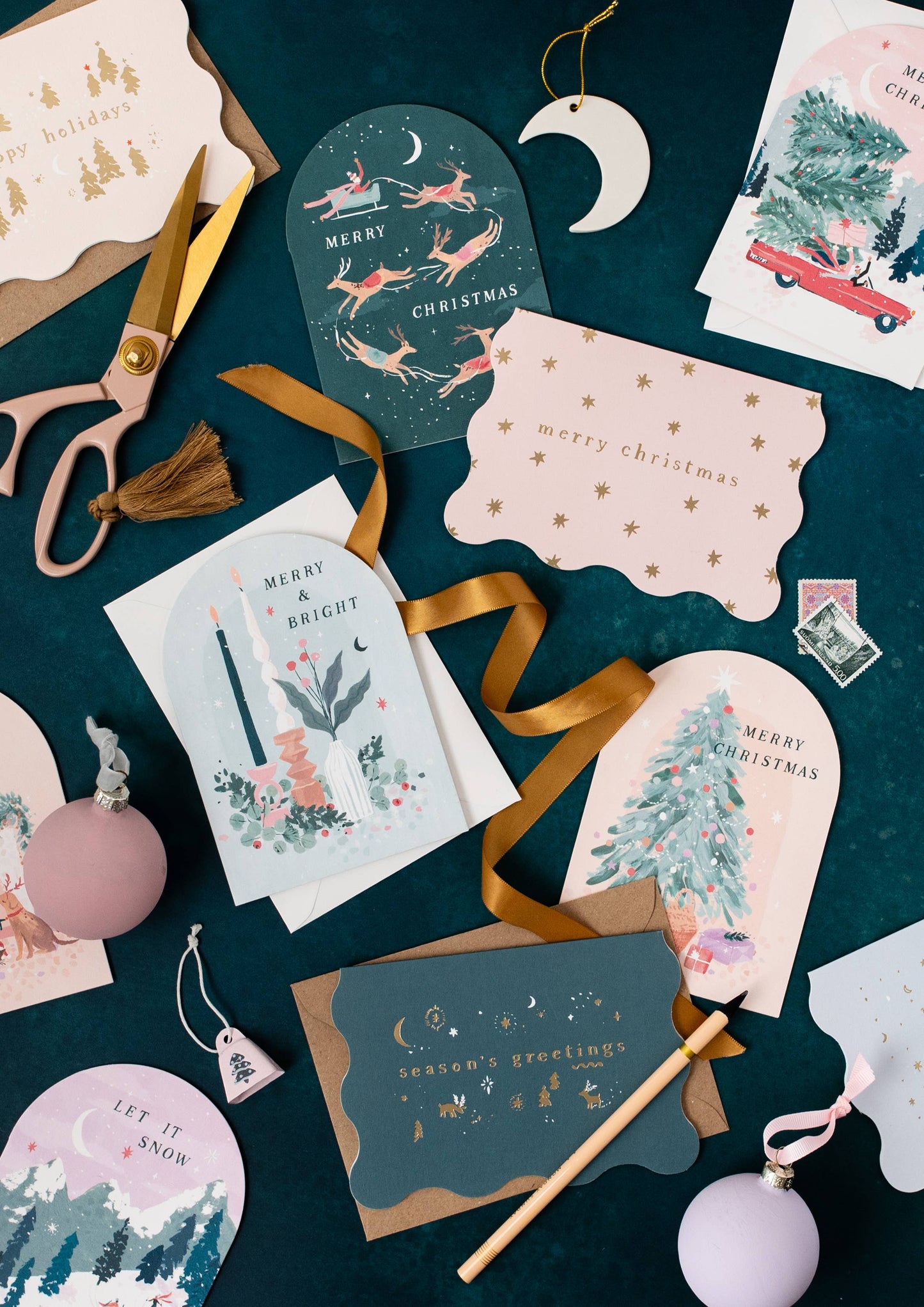 Carte de Noël Renne | Cartes de Fêtes  SISTER PAPER CO