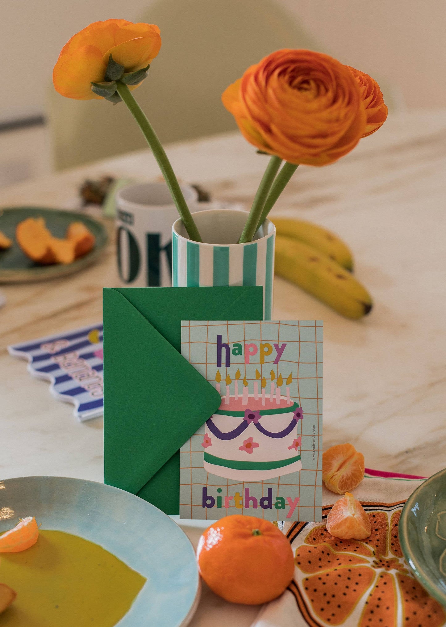 Carte - Green Birthday - PAPIER & CO
