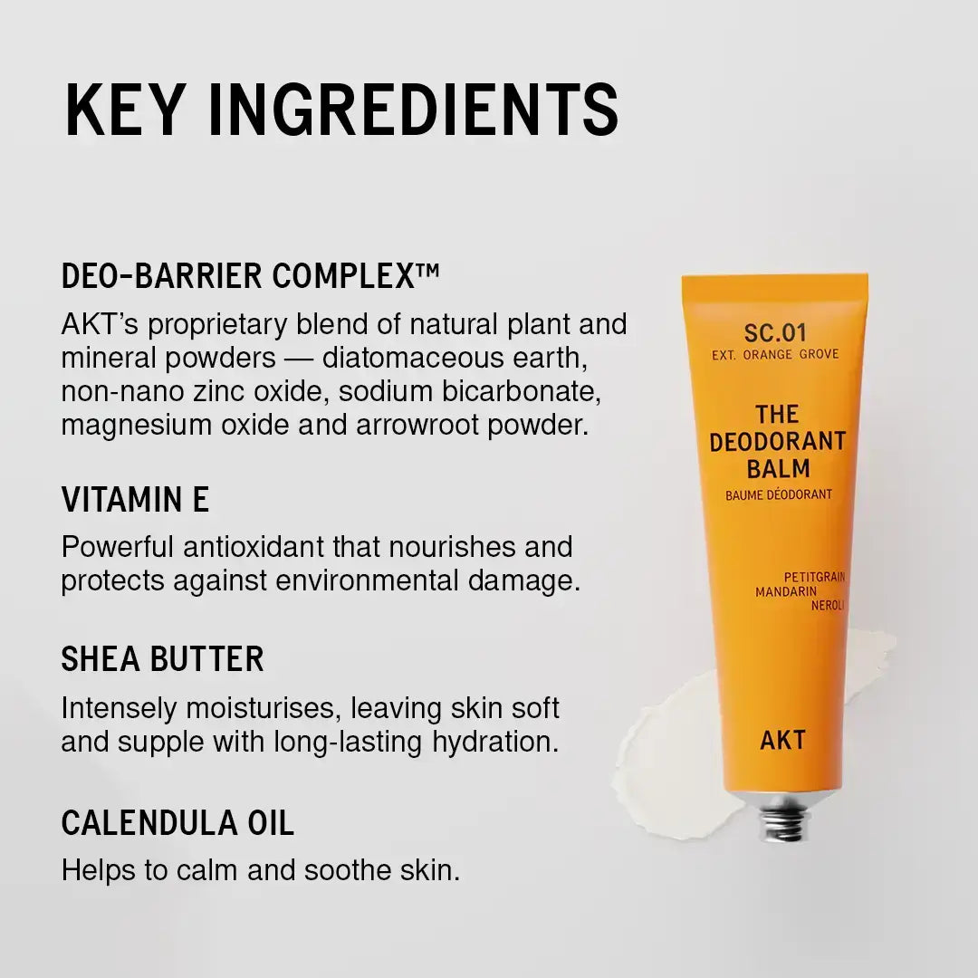 Le Baume Déodorant SC.01 Verger d'orangers - Sans aluminium, Végan AKT London