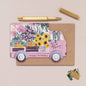 Carte d'anniversaire Flower Truck  Florale - SISTER PAPER CO