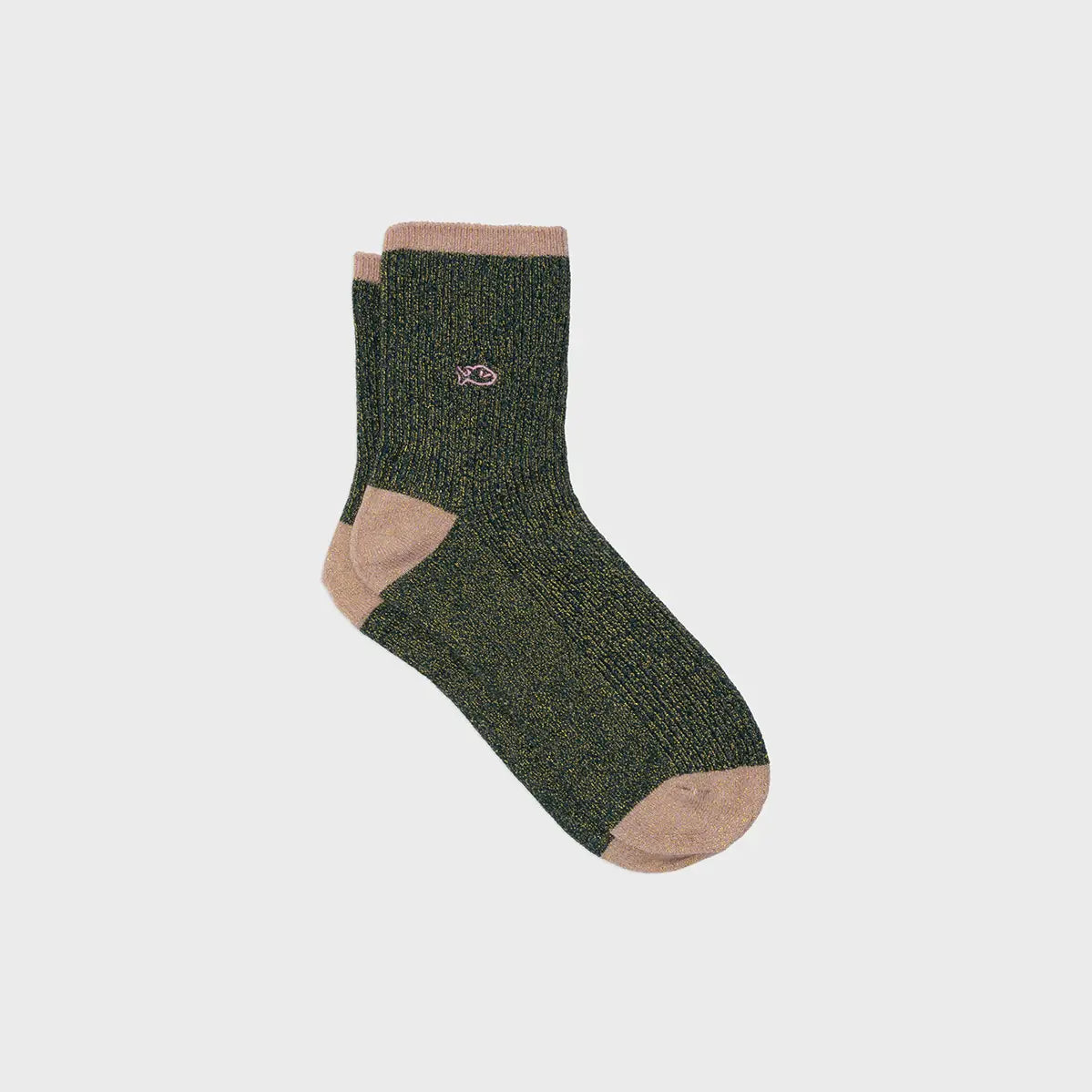 Chaussettes en coton peigné Vintage - Vert