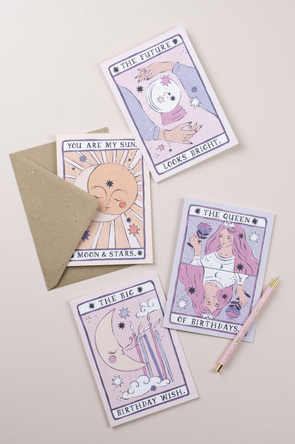 Carte soleil, lune et étoiles | Carte d'amour | Carte d'anniversaire - SISTER PAPER CO