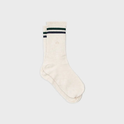 Chaussettes en coton peigné Rétro - Chinée