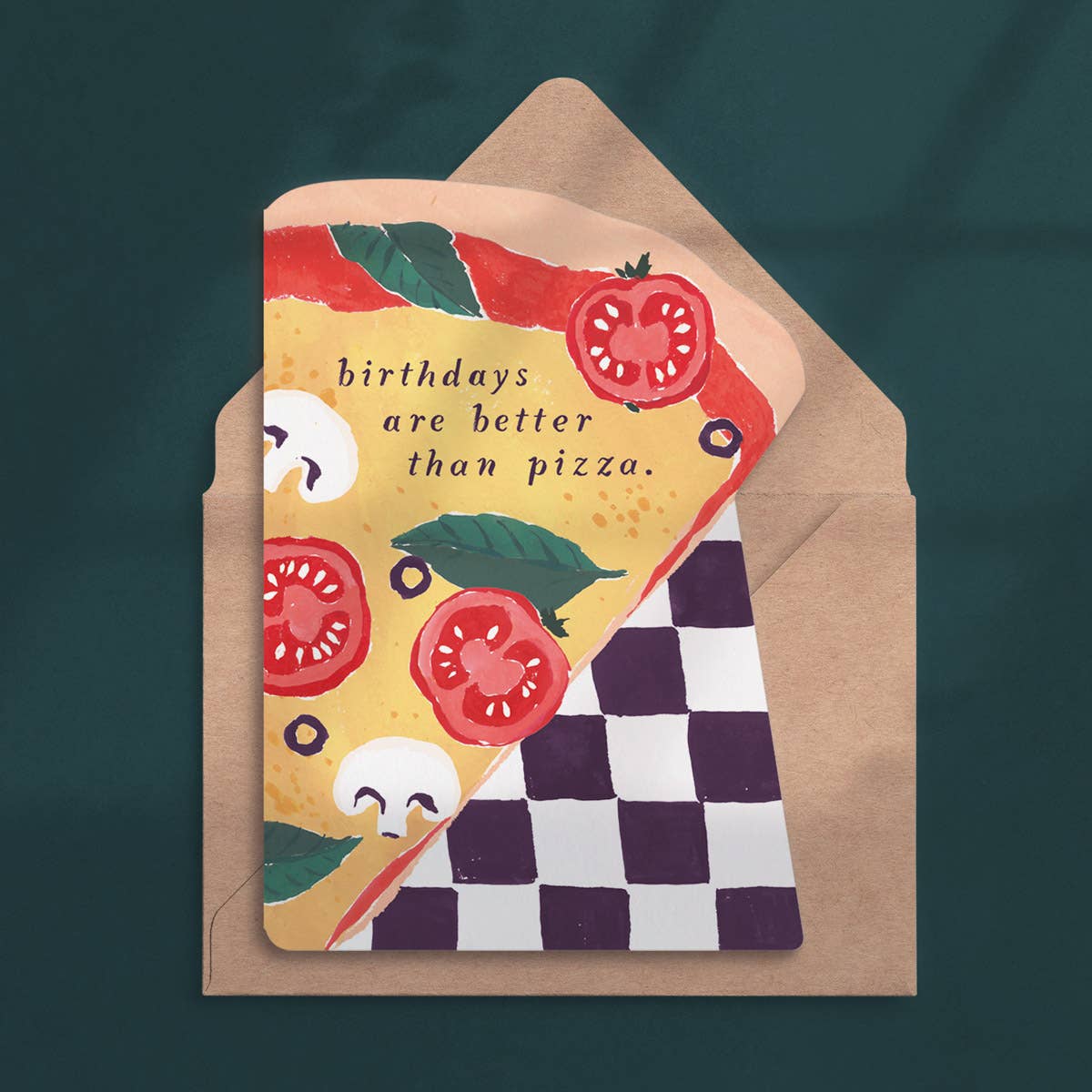 Carte d'anniversaire Pizza Slice | Carte d'anniversaire Pizza | SISTER PAPER CO