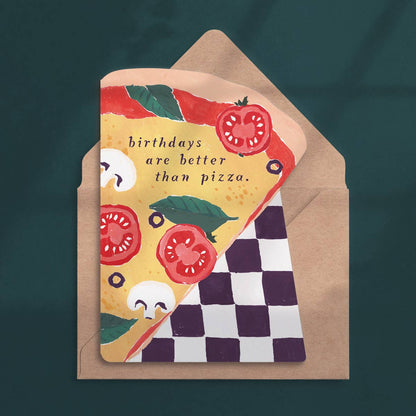 Carte d'anniversaire Pizza Slice | Carte d'anniversaire Pizza | SISTER PAPER CO