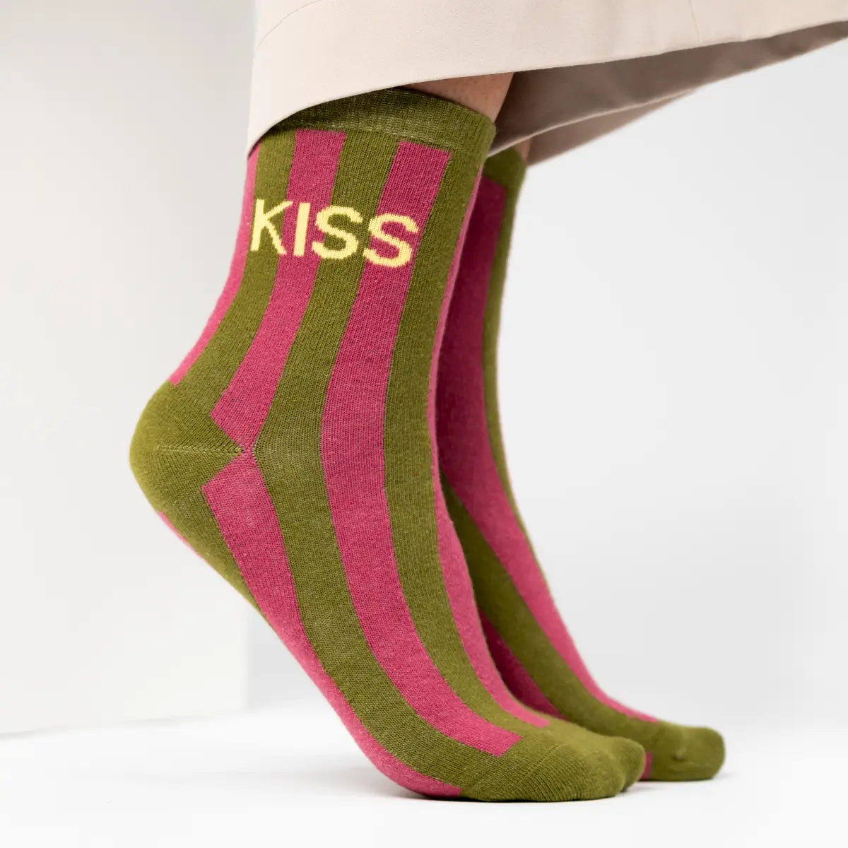 Chaussettes rayées - Kiss