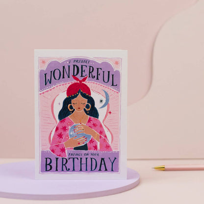 Carte d'anniversaire Fortune | Carte Crystal Ball | SISTER PAPER CO