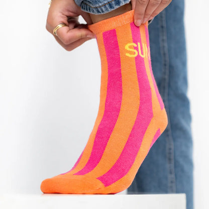 Chaussettes rayées - Soleil