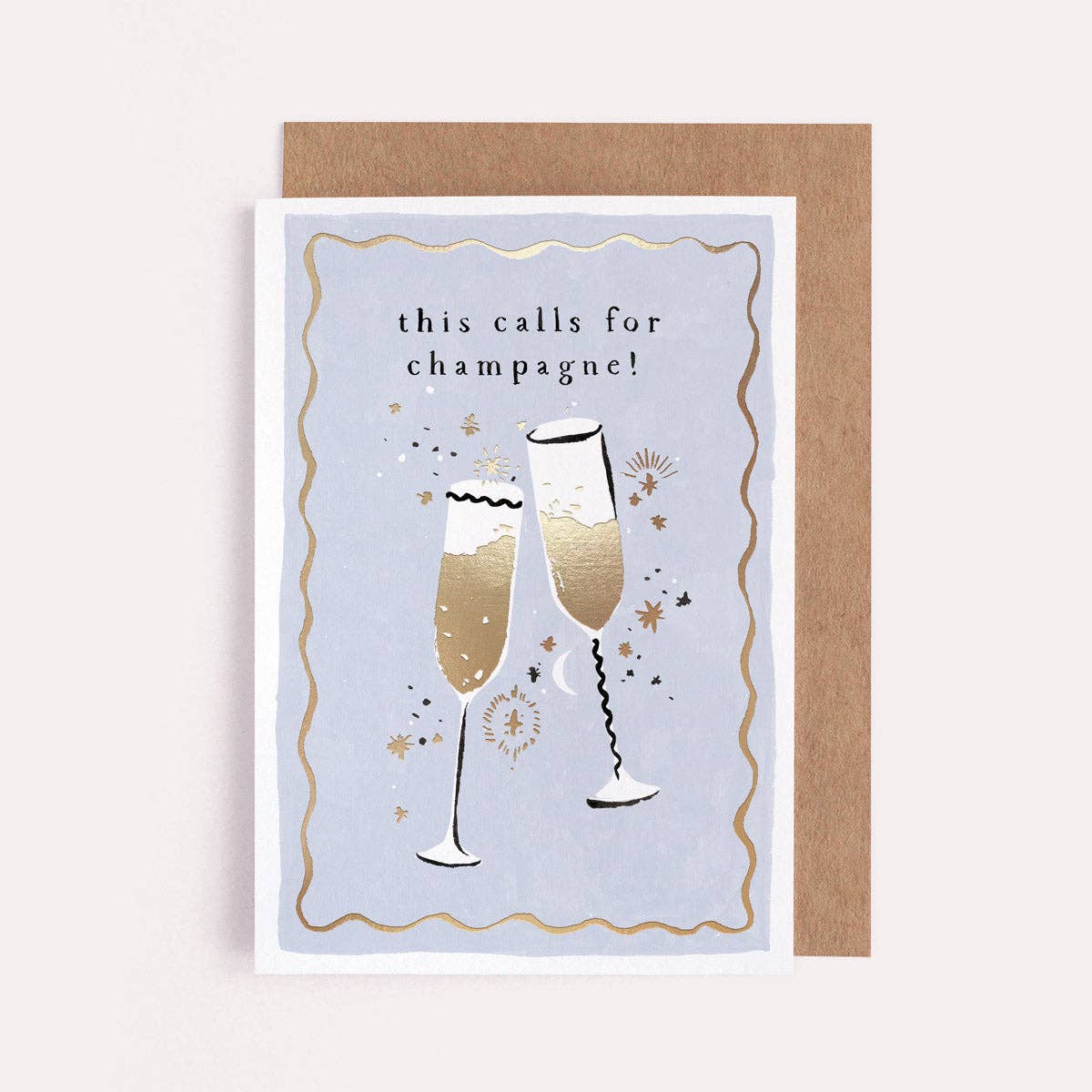 Carte This Calls For Champagne | Carte de félicitations SISTER PAPER CO