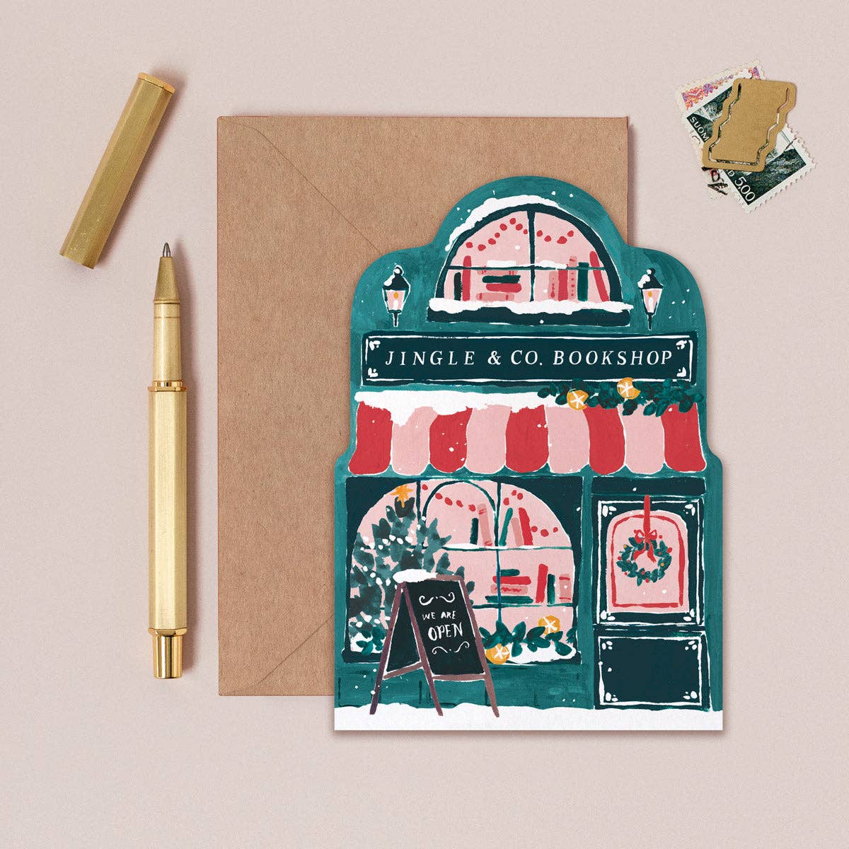 Carte de Noël de la librairie | Cartes de vœux | Noël 2026