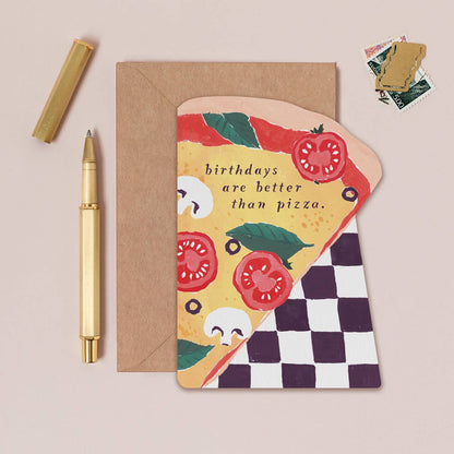 Carte d'anniversaire Pizza Slice | Carte d'anniversaire Pizza | SISTER PAPER CO