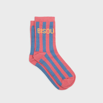 Chaussettes rayées - Bisou