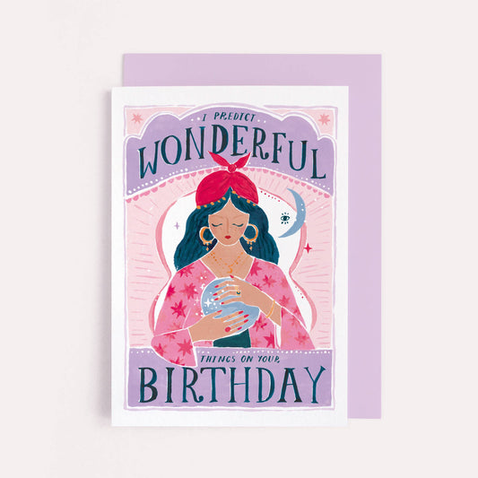Carte d'anniversaire Fortune | Carte Crystal Ball | SISTER PAPER CO