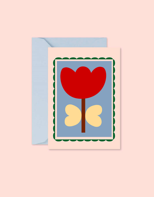 Carte "Lifestyle" - Tulipe (avec enveloppe)