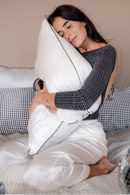 Taie d'Oreiller 100% Pure Soie de Mûrier: Champagne EMILY'S PILLOW