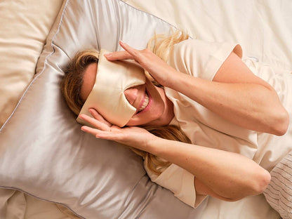 Masque de Nuit Bandeau Pure Soie: Leopard  EMILY'S PILLOW