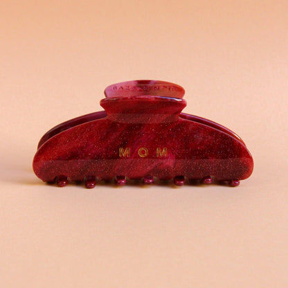 Barrette "Maman" rouge