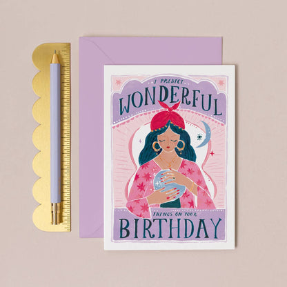 Carte d'anniversaire Fortune | Carte Crystal Ball | SISTER PAPER CO