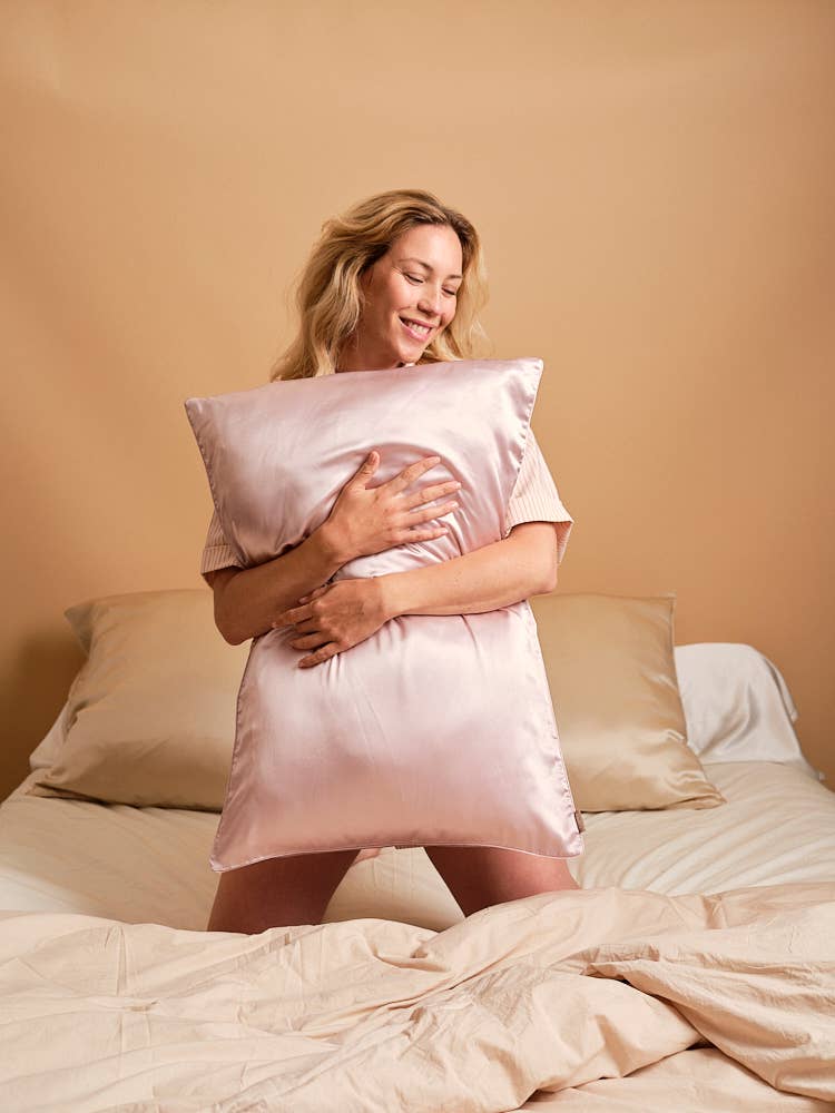 Taie d'Oreiller 100% Pure Soie de Mûrier: Champagne EMILY'S PILLOW