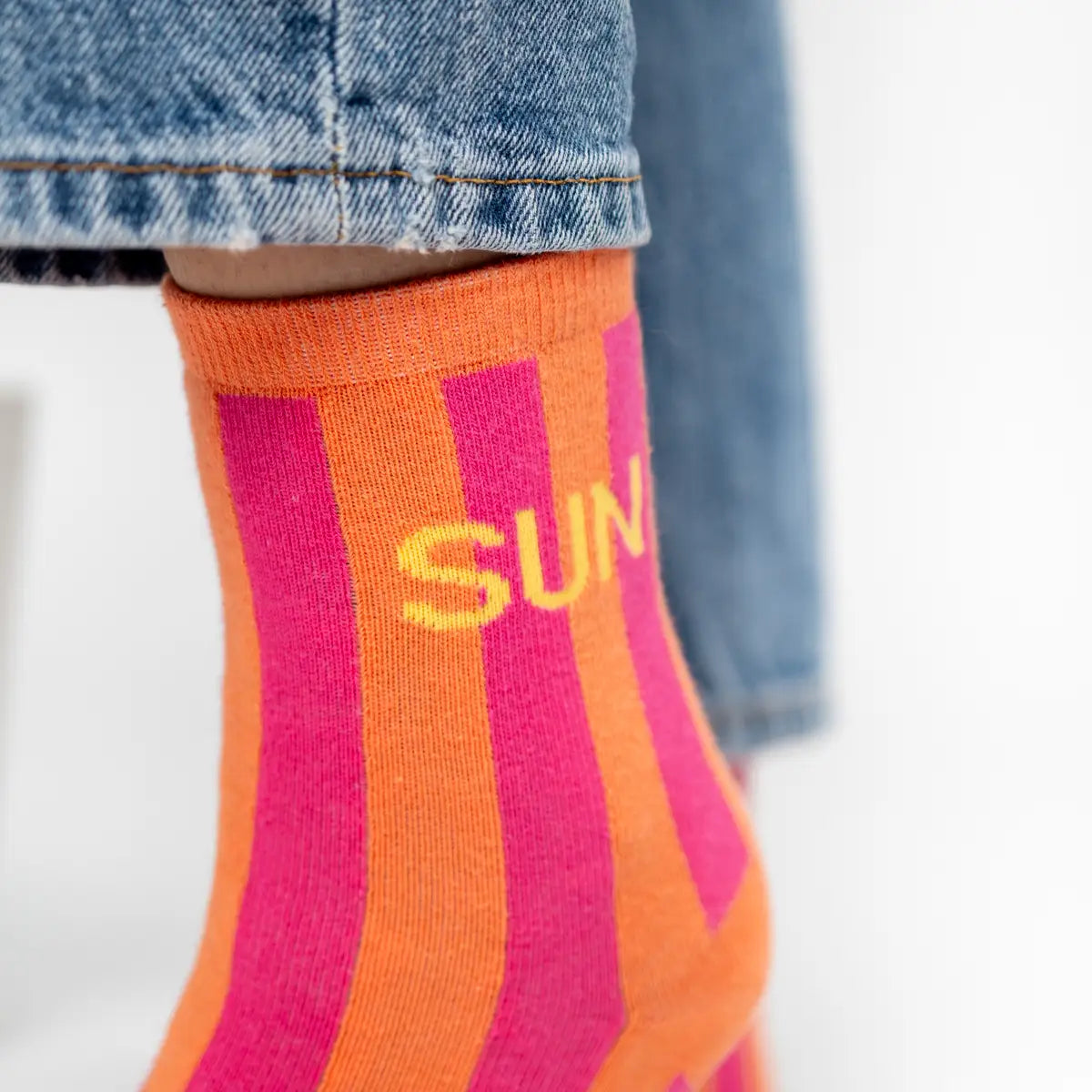 Chaussettes rayées - Soleil