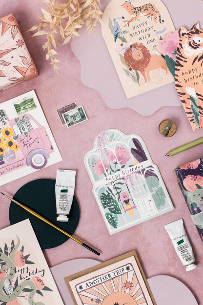 Carte d'anniversaire Greenhouse | SISTER PAPER CO