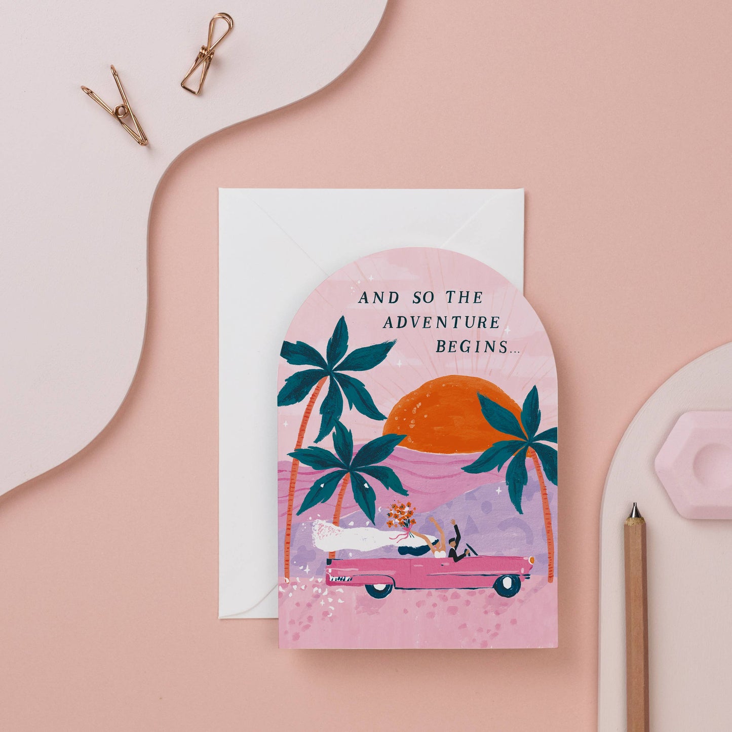 Carte de mariage Aventures | Carte de la mariée et du marié | SISTER PAPER CO