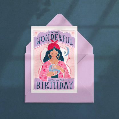 Carte d'anniversaire Fortune | Carte Crystal Ball | SISTER PAPER CO