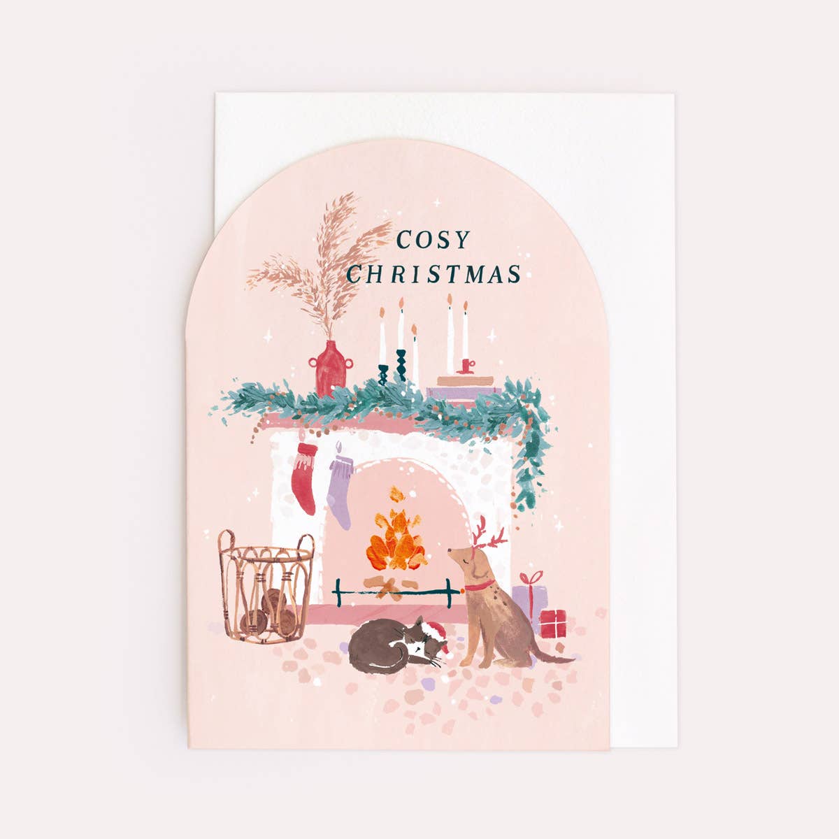 Carte de Noël Cosy Fireplace | Carte de vœux | SISTER PAPER CO