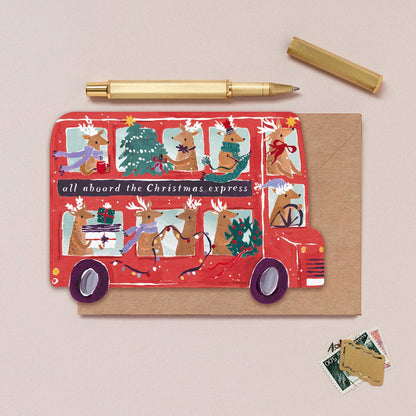 Carte de Noël Bus de Rennes | Cartes de Fêtes | Noël 2025 - SISTER PAPER CO