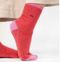 Chaussettes en coton peigné Vintage - Rouge - BILLY BELT