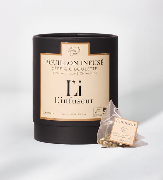 Bouillon bio cèpe ciboulette l’Infuseur