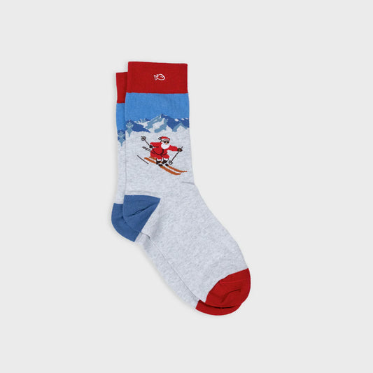 Chaussettes en coton peigné à motifs - Crazy snow BILLY BELT