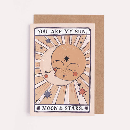 Carte soleil, lune et étoiles | Carte d'amour | Carte d'anniversaire - SISTER PAPER CO