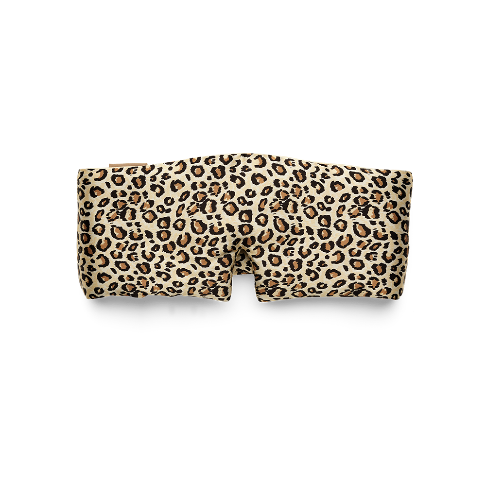 Masque de Nuit Bandeau Pure Soie: Leopard  EMILY'S PILLOW