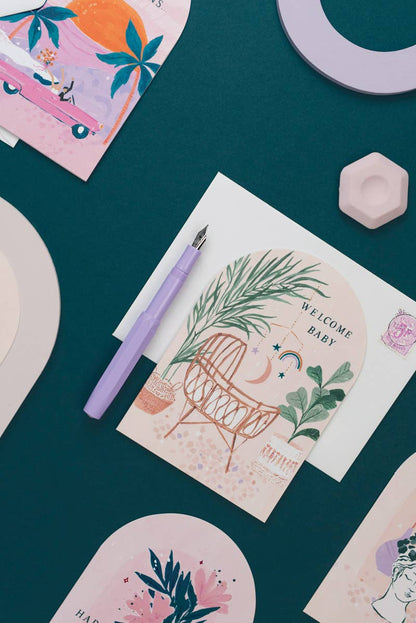 Welcome Baby Card | New Baby Card | SISTER PAPER CO