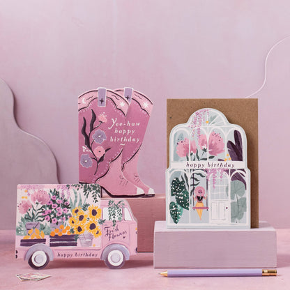 Carte d'anniversaire Greenhouse | SISTER PAPER CO