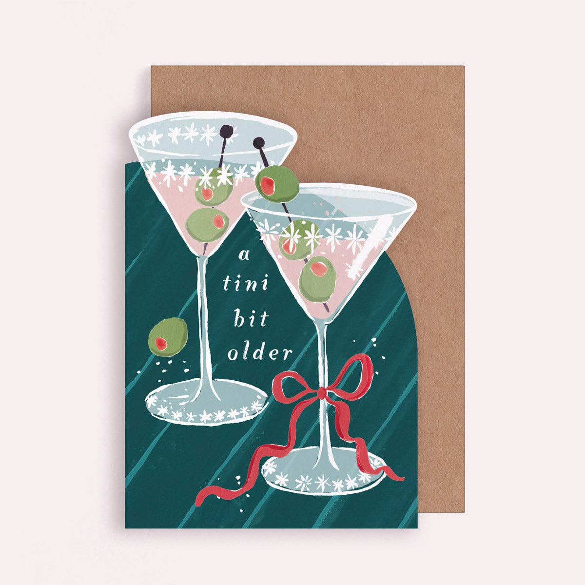 Carte d'anniversaire Martini un peu plus âgée | Cartes d'anniversaire - SISTER PAPER CO