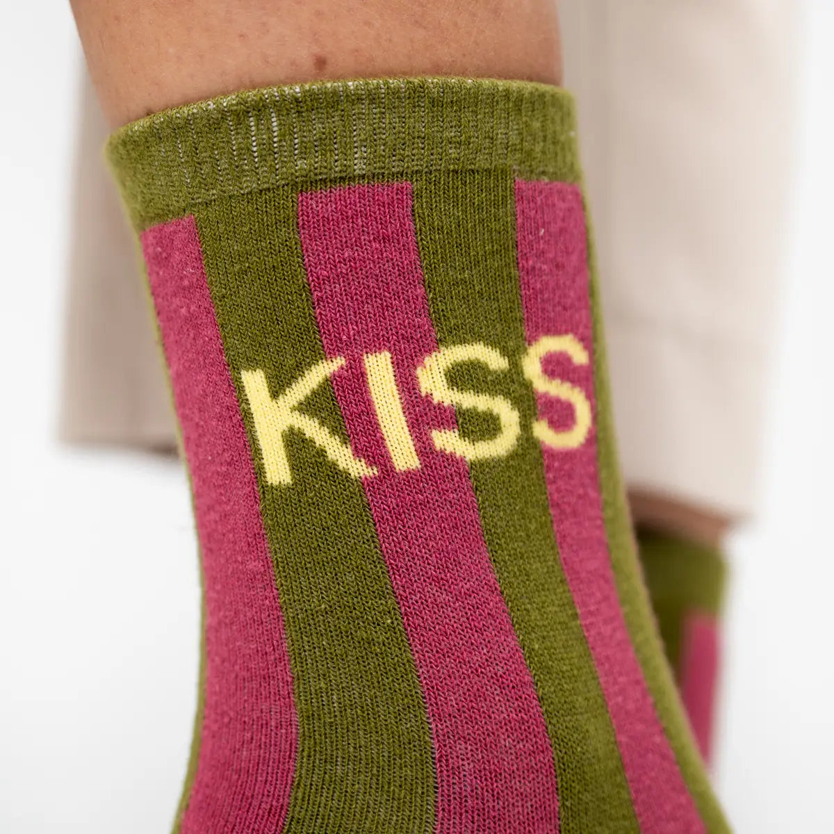 Chaussettes rayées - Kiss